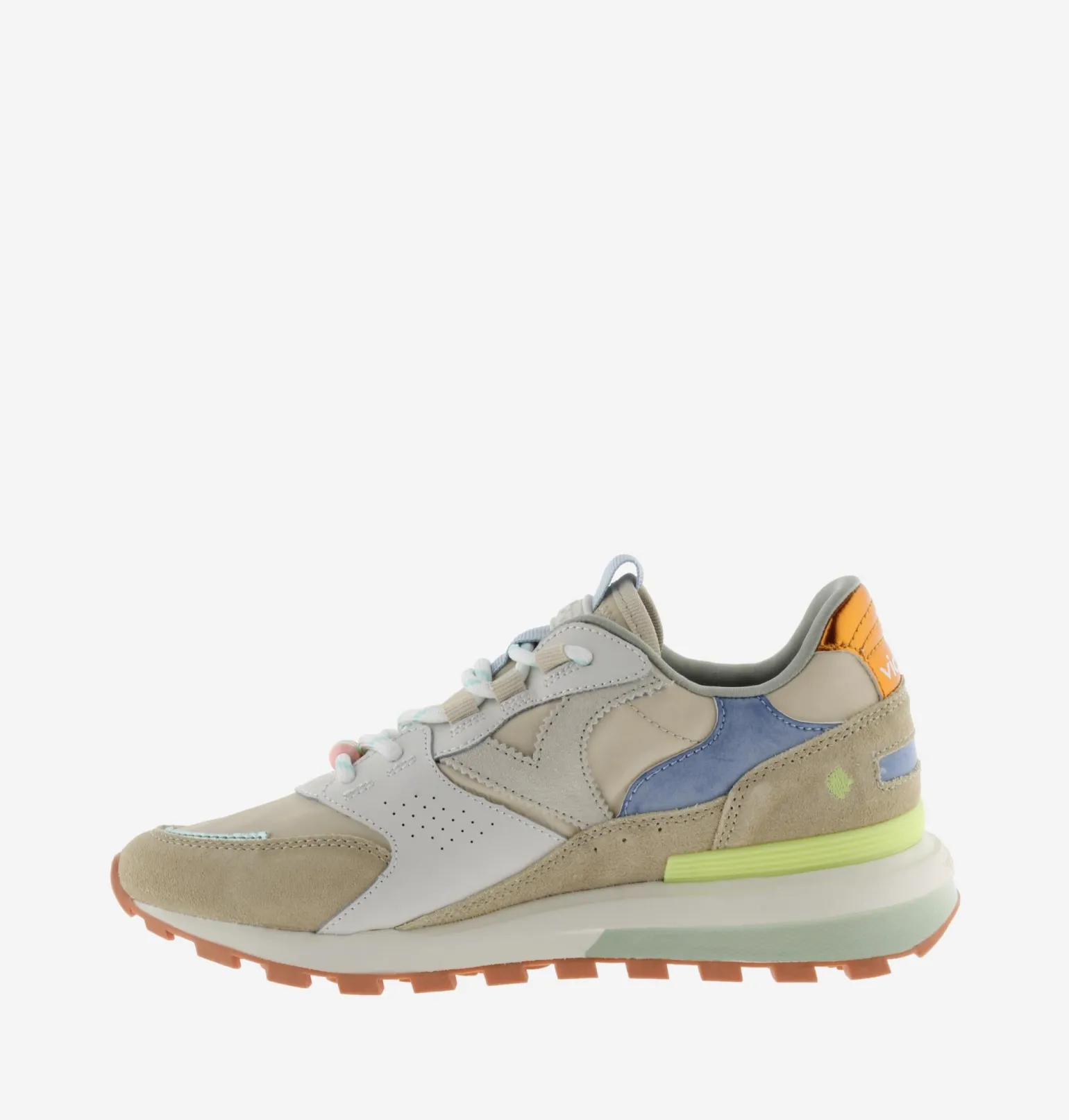 Sneakers Running Donna Multicolor Beige