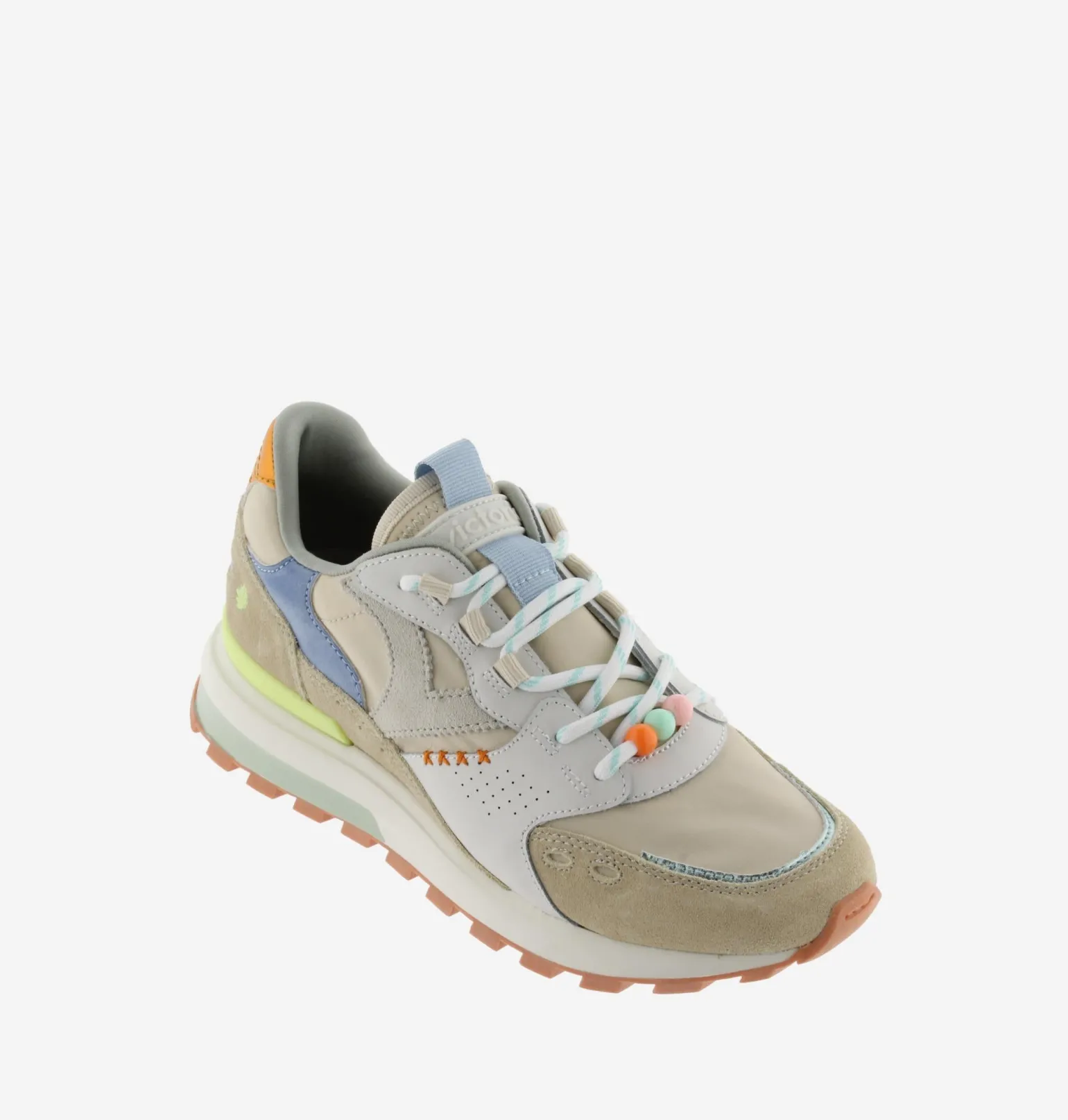 Sneakers Running Donna Multicolor Beige