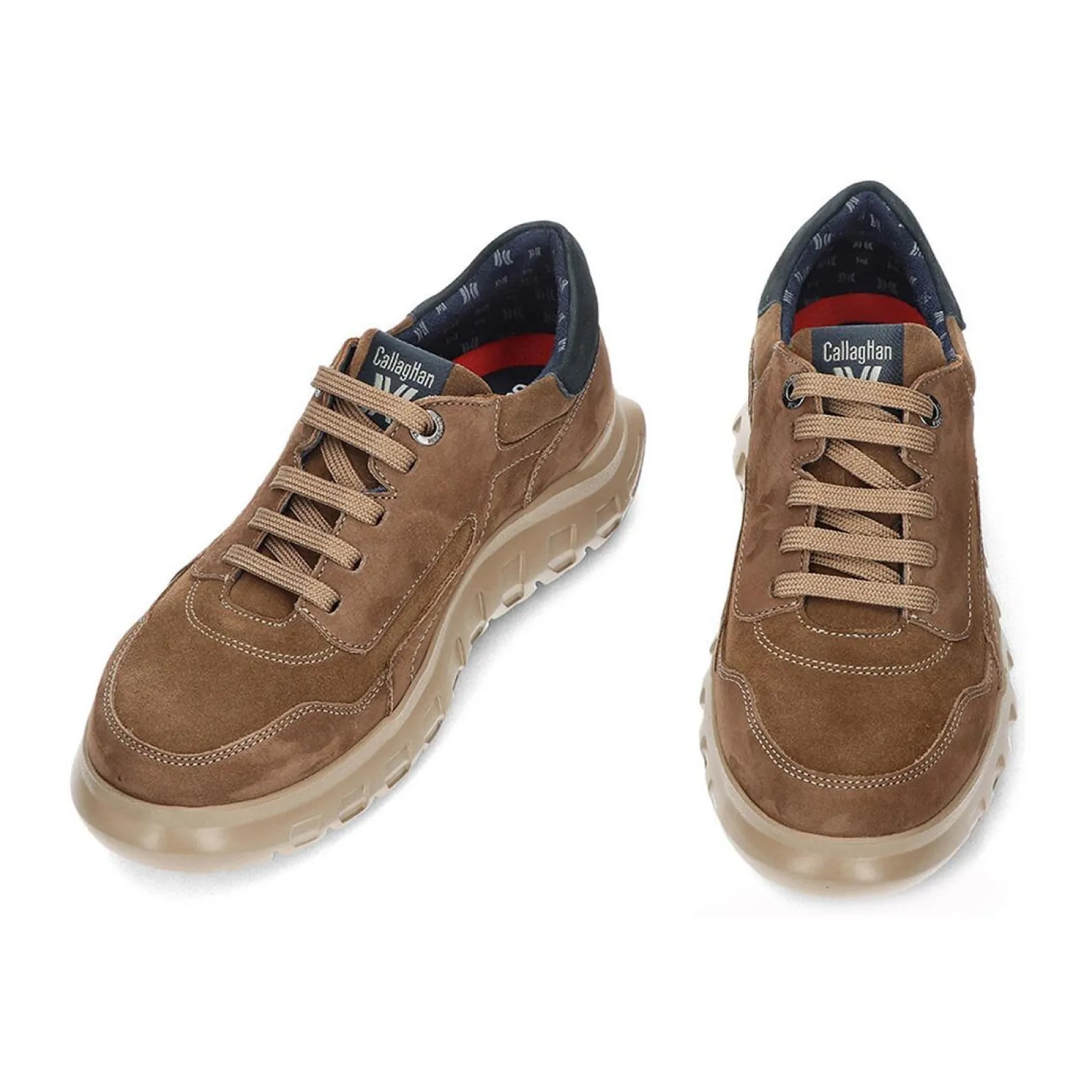 Sneakers Squalo Uomo in Nabuk Tartufo