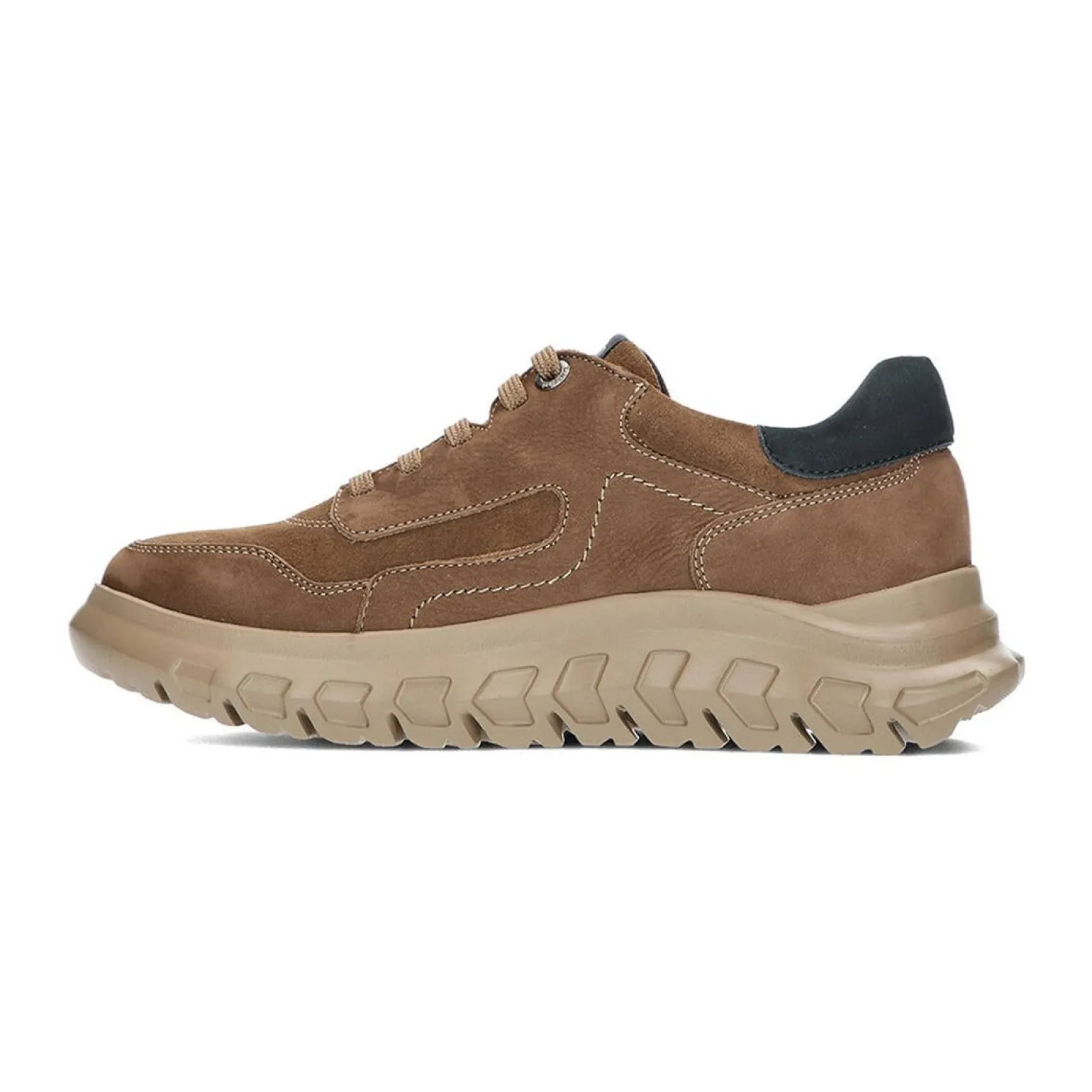 Sneakers Squalo Uomo in Nabuk Tartufo