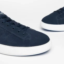 Sneakers Uomo Bassa Camoscio Blu