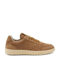 Sneakers Uomo Bassa in Camoscio Sabbia