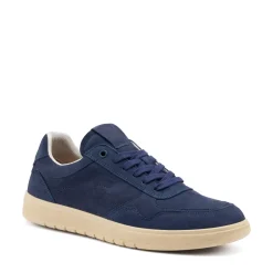 Sneakers Uomo Bassa in Camoscio Blu