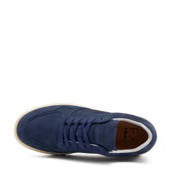 Sneakers Uomo Bassa in Camoscio Blu