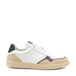 Sneakers Uomo Bassa in Pelle Bianca Siberia