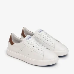 Sneakers Uomo Bassa in Pelle Bianca
