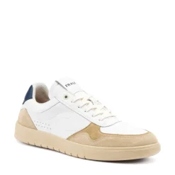Sneakers Uomo Bassa in Pelle Bianca Avena