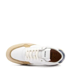 Sneakers Uomo Bassa in Pelle Bianca Avena