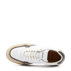 Sneakers Uomo Bassa in Pelle Bianca Siberia
