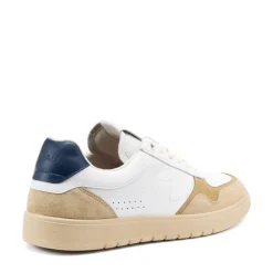 Sneakers Uomo Bassa in Pelle Bianca Avena