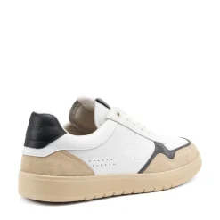 Sneakers Uomo Bassa in Pelle Bianca Siberia