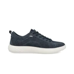 Sneakers Uomo Bassa in Tessuto Blu