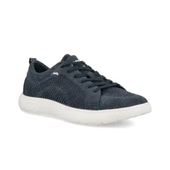 Sneakers Uomo Bassa in Tessuto Blu