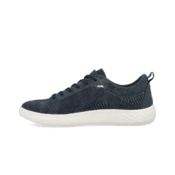 Sneakers Uomo Bassa in Tessuto Blu