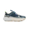 Sneakers Uomo Camoscio Multicolor Blu