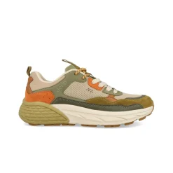 Sneakers Uomo Camoscio Multicolor Salvia