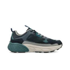 Sneakers Uomo Camoscio Multicolor Petrolio