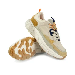 Sneakers Uomo Camoscio Multicolor Sabbia
