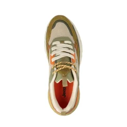 Sneakers Uomo Camoscio Multicolor Salvia