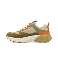 Sneakers Uomo Camoscio Multicolor Salvia