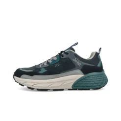 Sneakers Uomo Camoscio Multicolor Petrolio