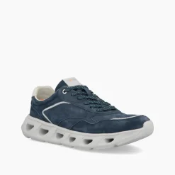 Sneakers Uomo Running in Nabuk Blu