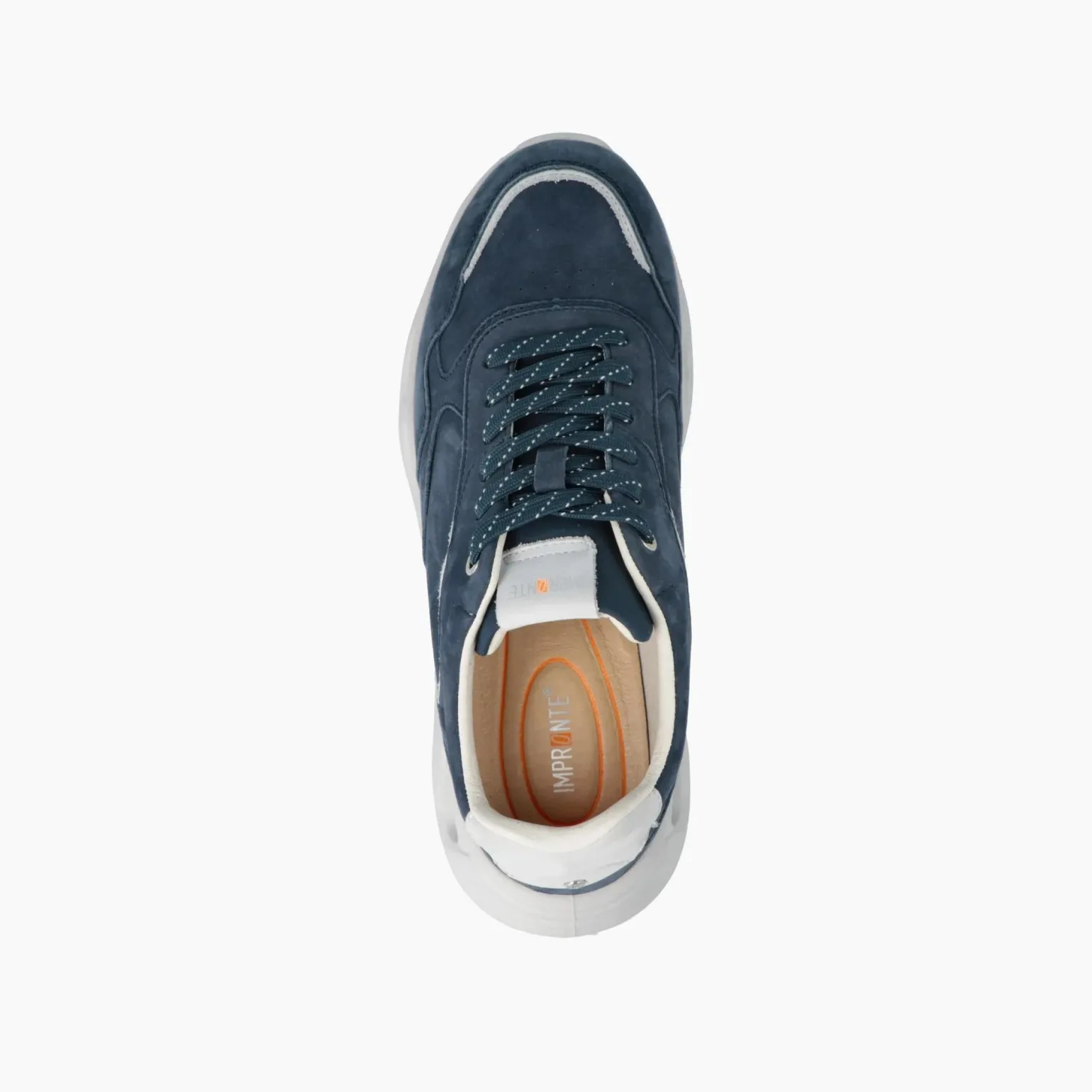 Sneakers Uomo Running in Nabuk Blu