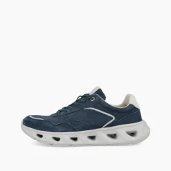 Sneakers Uomo Running in Nabuk Blu
