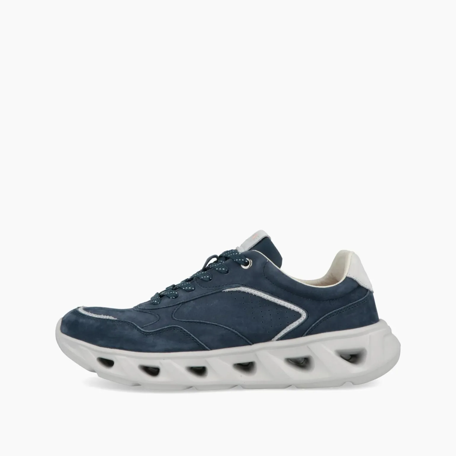 Sneakers Uomo Running in Nabuk Blu