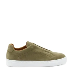 Sneakers Uomo Slipon in Camoscio Prato