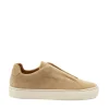 Sneakers Uomo Slipon in Camoscio Avena