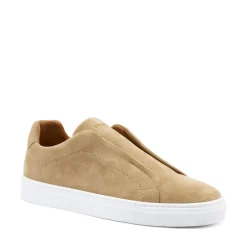 Sneakers Uomo Slipon in Camoscio Avena