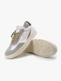 Sneakers Vintage Uomo in Pelle Bianca