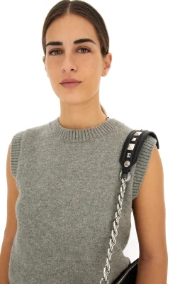 Spallaccio Borsa Donna Borchie Rock