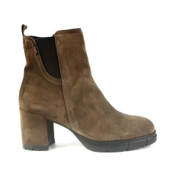 Stivaletti Alti Donna Camoscio Tartufo