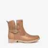 Stivaletti Bassi Donna in Pelle Cuoio