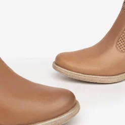 Stivaletti Bassi Donna in Pelle Cuoio