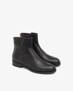 Stivaletti Bassi Donna Pelle Nero