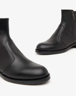 Stivaletti Bassi Donna Pelle Nero
