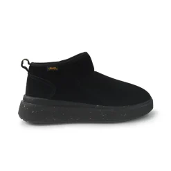 Stivaletti Bassi Imbottiti Camoscio Nero