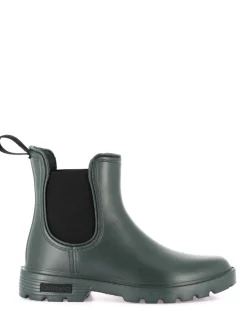Stivaletti Beatles Pioggia Galosce Donna Gomma Nero