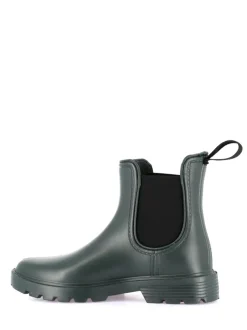 Stivaletti Beatles Pioggia Galosce Donna Gomma Nero
