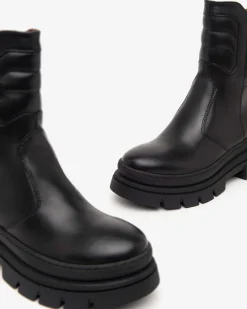 Stivaletti Biker Donna Pelle Nero