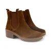 Stivaletti Chelsea Donna Camoscio Cuoio