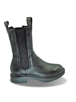Stivaletti Chelsea Donna in Pelle Nera