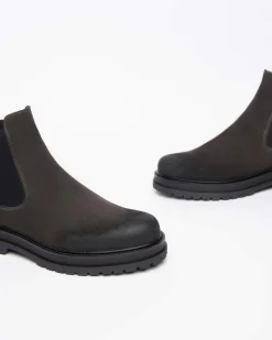 Stivaletti Chelsea Uomo Camoscio Grigio