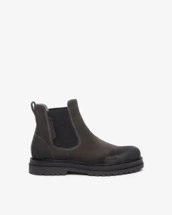 Stivaletti Chelsea Uomo Camoscio Grigio