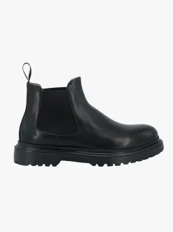 Stivaletti Chelsea Uomo in Pelle Nero