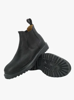 Stivaletti Chelsea Uomo in Pelle Nero