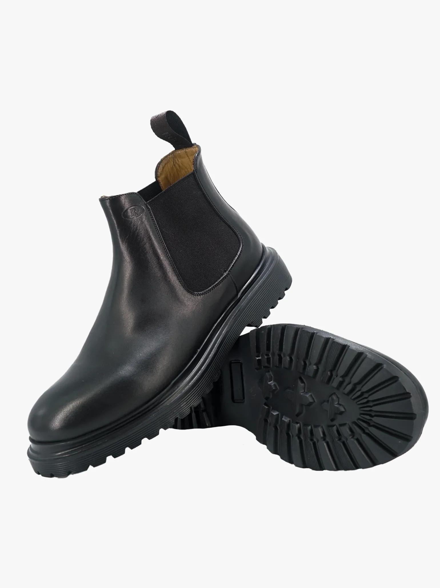 Stivaletti Chelsea Uomo in Pelle Nero